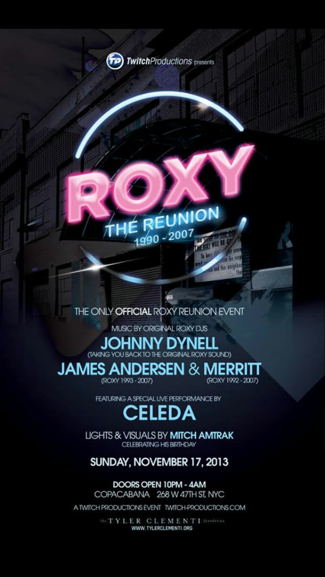 ROXY The Reunion flyer
